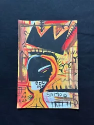 Buy Jean Michel Basquiat Painting On Paper (Handmade) Signed And Stamped Mixed Medi • 124.32£