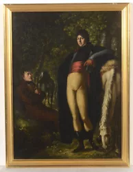 Buy Georg Friedrich Kersting-Attrib.  Two Horsemen Resting In Forest , Oil On Panel • 9,080.80£