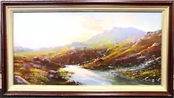 Buy FRAMED OIL PAINTING Of The Scottish Highlands By Brian Horswell • 149.99£