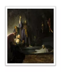 Buy REMBRANDT Raising Of Lazarus 1630 Painting PREMIUM Print Poster 17 X 20  • 21.02£