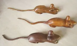 Buy Carved Wooden Mouse , Mice, Walnut • 33£