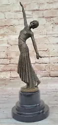 Buy  15 X8  Bronze Sculpture ~ DHChiparus~ Art Deco Egyptian Dancer Art Statue Ad • 236.33£
