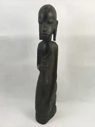 Buy African Girl Maiden Hand Carved Wood Sculpture Carving Kenya Vintage Figurine • 24.90£