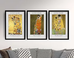 Buy Set Of Three Gustav Klimt Paintings, The Embrace, The Kiss, Hope II Posters • 199£