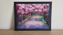 Buy Cherry Blossom Path Fantasy Art Pastel Painting Unframed Home Decor Wall Art  • 20£