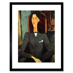 Buy Painting Modigliani Portrait Jean Cocteau Framed Picture Art Print 9x7 Inch • 14.99£