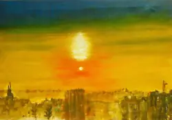 Buy Original Oil Painting, Landscape Signed By Nalan Laluk:  City Of The Sun  • 45£