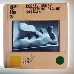 Buy Henry Moore Reclining Figure 1954-64 Sculpture 35mm Glass Slide • 18.90£