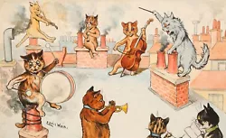 Buy Louis Wain : Cat Orchestra : Archival Quality Art Print • 54.76£