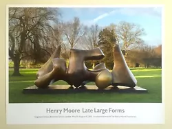 Buy Henry Moore Late Large Forms Gagosian Gallery Exhibition Poster  Vertebrae  1968 • 463.05£