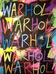 Buy Andy Warhol Pop Art Original Painting Signed Street Art Graffiti Urban Modern  • 75£