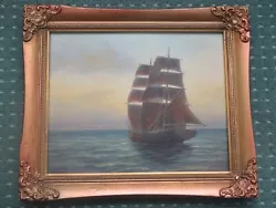 Buy Lovely  Vintage Oil Painting Old Boat Signed Bob Tucker 1982 • 14.50£