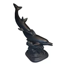 Buy Authentic La Fiesta Mexican Black Clay Dolphins Sculpture  Delfines  Marked • 20.66£