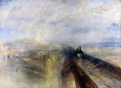 Buy JOSEPH MALLORD WILLIAM TURNER CANVAS PICTURE PRINT ART - Rain, Steam And Speed • 17.95£