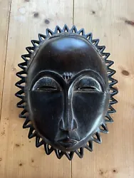 Buy Antique African Mask Tribal Baoule Sculpture African Primitive Art Mask  • 94.60£