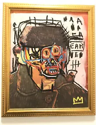 Buy SPLIT PORTRAIT VANDAL CANVAS Framed UNIQUE Like Banksy Warhol Obey Style Ooak • 82.11£