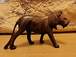 Buy Hand Carved Rosewood African Animal - Lion • 40£