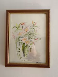 Buy Flowers Floral,Lilies Original Water Colour Painting • 260£
