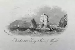 Buy Antique Print Freshwater Bay Isle Of Wight C1860 Published By Rock & Co • 6£
