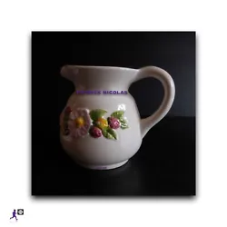 Buy P23.95 Pop Art Deco Still Life Ceramic Earthenware Slip Flower Fruit Pitcher • 8,253.77£