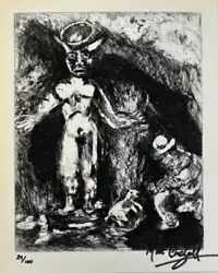 Buy Marc Chagall, Original Hand-signed Lithograph With COA & Appraisal Of $3,500; • 708.27£