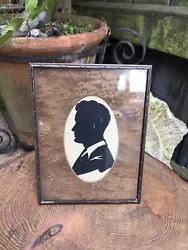 Buy Antique Edwardian SILHOUETTE PORTRAIT Young Gentleman Framed Easel Frame 6  X 8  • 47.99£
