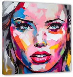 Buy Face Sandra Abstract Art Pop Contemporary Picture 100x100 Current 2023 Art FC2 • 71.72£