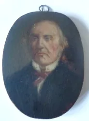 Buy Miniature Portrait Sir William Gladstone On WOOD • 250£