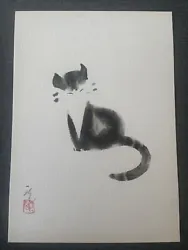 Buy CHENG YAN Artist Cute Kitten / Cat ORIGINAL Painting SIGNED Approx 7” X 5” • 19.99£