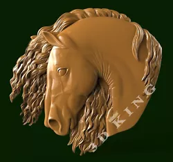 Buy 3D STL Model HORSE HEAD 3 For CNC Router 3D Printer Engraver Carving Aspire • 1.23£