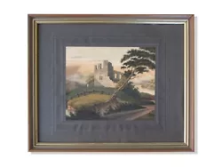 Buy 1833 Scottish Watercolor Painting Of A Castle And Loch Artwork Clan Highlands • 80£