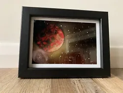 Buy Original Spray Paint Art Picture Space Planet Moon - Ideal Gift • 20£