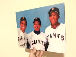 Buy Willie Mays Juan Marichal Willie Mccovey Painting San Francisco Baseball Art • 50.18£