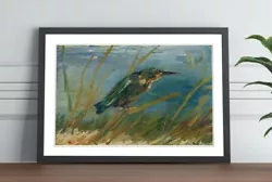 Buy Vincent Van Gogh The Kingfisher FRAMED WALL ART POSTER PAINTING PRINT 4 SIZES • 14.99£
