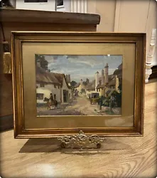 Buy Antique Oil Painting ‘Somerset Village Scene’ Alexander Carruthers Gould • 190£