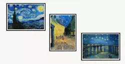 Buy Van Gogh Set Of 3 Art Painting Living Room Print Poster Picture Portrait Gift UK • 199£