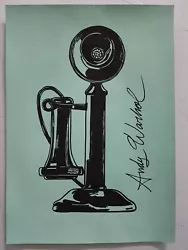 Buy Andy Warhol Hand Signed. 'telephone'. Watercolor On Paper. Pop Art • 24.86£
