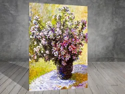 Buy Claude Monet Bouquet Of Mallows FRAMED CANVAS PAINTING ART PRINT 184 • 12.92£