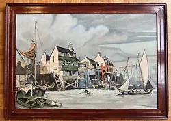 Buy Whitby - Modern British Oil On Board By Kingwell - After Rowland Hilder • 125£