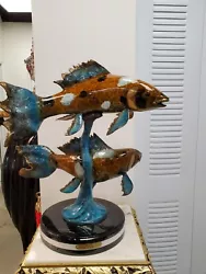 Buy Bronze Koi Fish With Marble Base • 1,326.12£