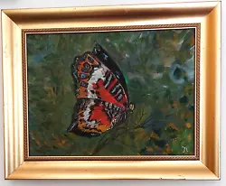 Buy Oil PAINTING On Canvas Original Butterfly Painting Art SIGNED By ARTIST Framed • 108£