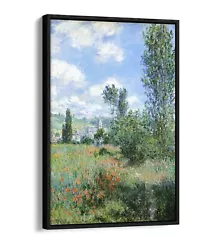 Buy Claude Monet  View Of V?theuil  Impression -float Effect Frame Canvas Art Print • 24.99£