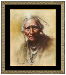 Buy Harley Brown Original Native American Portrait Pastel Painting Signed Framed Art • 4,526.96£