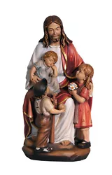 Buy Jesus With Children Statue Wood Carving • 12,389.74£