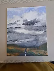 Buy Original Acrylic Painting Storm Over  Scottish Highlands  Signed Art • 33.75£