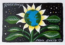 Buy  Original Painting On Canvas 'Greetings From Earth' By Michelle Ranson • 10£
