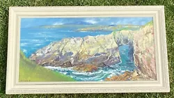 Buy Vintage Seascape Oil Painting Framed Art Anglesey Caernarvonshire Jill Mickle • 29.99£