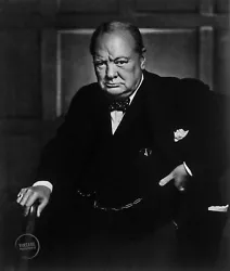 Buy 1941 Vintage Yousuf Karsh Winston Churchill Portrait Photo Gravure Art 14x16 • 97.97£
