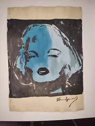 Buy Andy Warhol Vintage Art Drawing Painting On Paper Signed Stamped • 94.71£