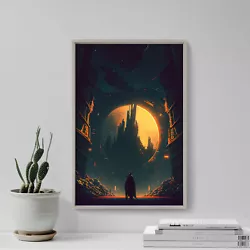 Buy Alien City Beneath The Sun 1 Poster, Art Print, Painting, Artwork, Gift • 5.50£